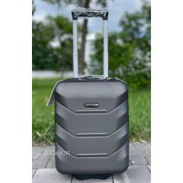 Дорожный чемодан для лоукостеров графитовый Wizzair пластиковый чемодан для лоукостов на 2 колесах детский чемодан ручная кладь