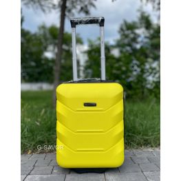 Дорожный чемодан для лоукостеров желтый Wizzair пластиковый чемодан для лоукостов на 2 колесах детский чемодан ручная кладь