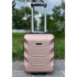 Дорожный чемодан для лоукостеров розовый Wizzair пластиковый чемодан для лоукостов на 2 колесах детский чемодан ручная кладь