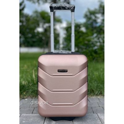 Дорожный чемодан для лоукостеров розовый Wizzair пластиковый чемодан для лоукостов на 2 колесах детский чемодан ручная кладь