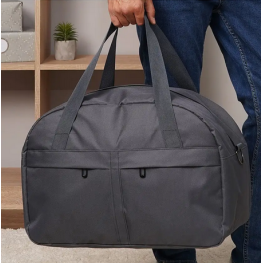Сумка текстильная средняя TIGER повседневная дорожная сумка серая