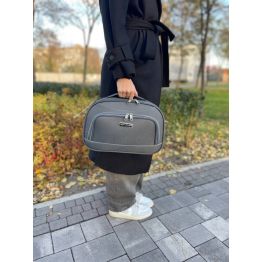 Кейс Wings 6018 серый тканевый Beauty кейс для чемодана дорожный кейс пилот