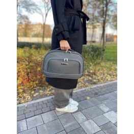Кейс Wings 6018 серый тканевый Beauty кейс для чемодана дорожный кейс пилот