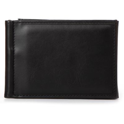 Мужской черный кошелек для денег Cosmetic bag зажим из иск-кожи мужской 