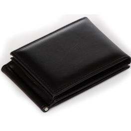Мужской черный кошелек для денег Cosmetic bag зажим из иск-кожи мужской 