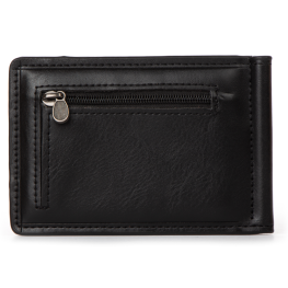 Мужской кошелек для денег черный Cosmetic bag зажим из иск-кожи мужской 