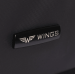 Большой текстильный чемодан на 4 колеса Wings качественный черно-серый дорожный чемодан L