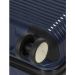 Чемодан синий ручна кладь полипропилен размер S Madisson на 4 колесах чемодан