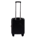 Дорожный маленький пластиковый чемодан черный на 4 колесах Wings размер S ручная кладь четырехколесный чемодан